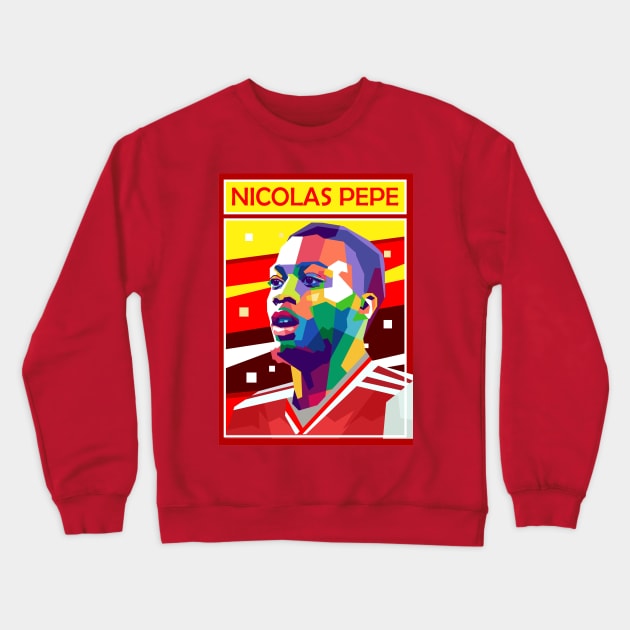 NICOLAS PEPE Crewneck Sweatshirt by erikhermawann22